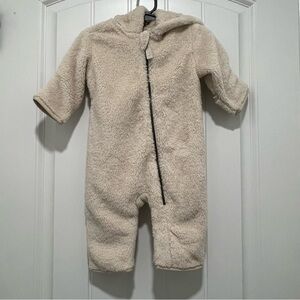 Hanna Andersson Baby Fuzzy Cream Snow Suit Size 60cm/3-6 Months